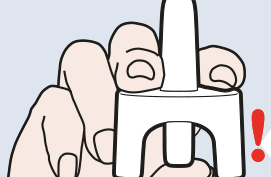 Hold the spray correctly